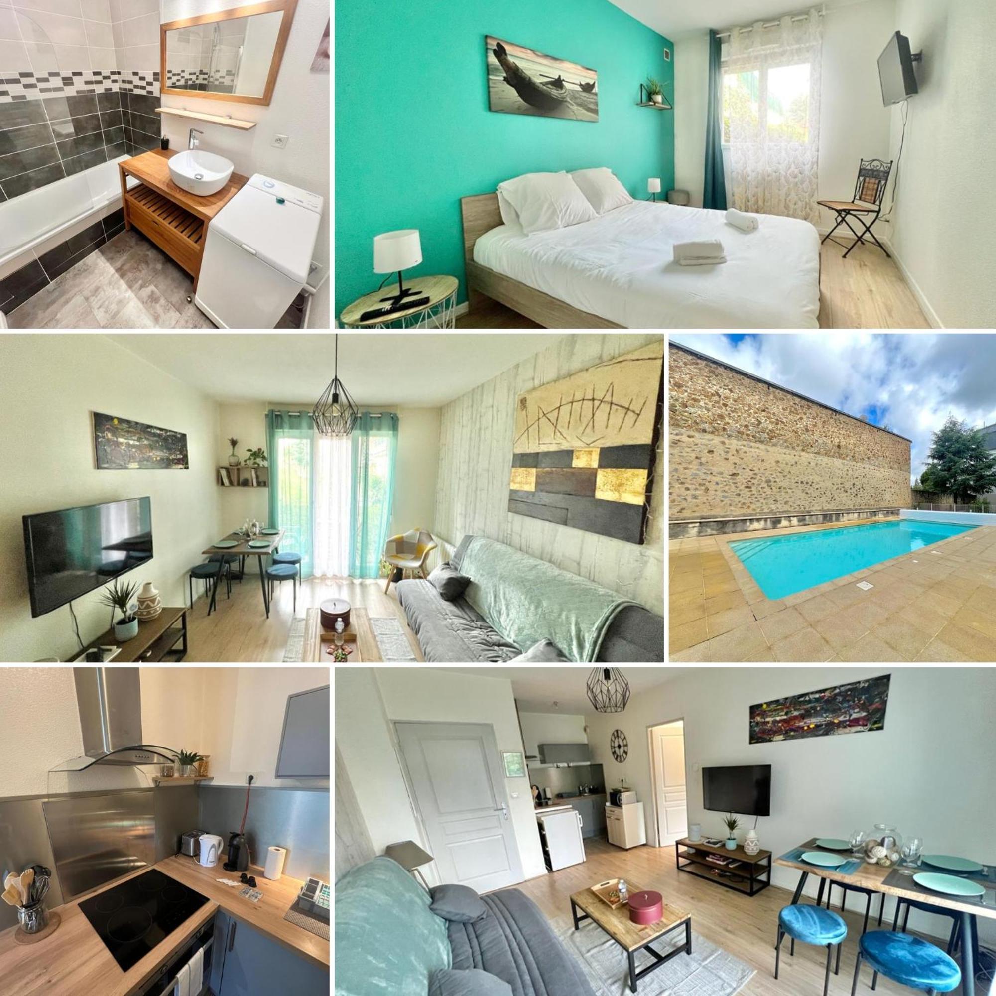 Apartament Le Renoir Terrasse De Plain-Pied Et Piscine Limoges Zewnętrze zdjęcie